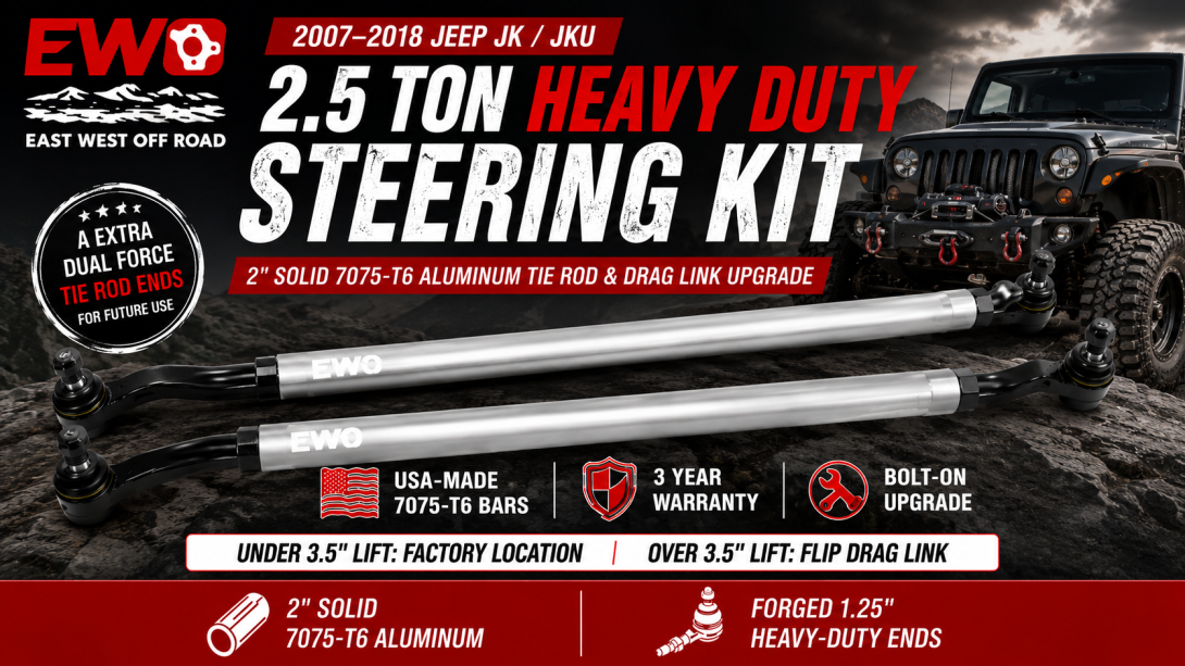 Jeep JK Tie Rod & Drag Link Kit | Heavy Duty