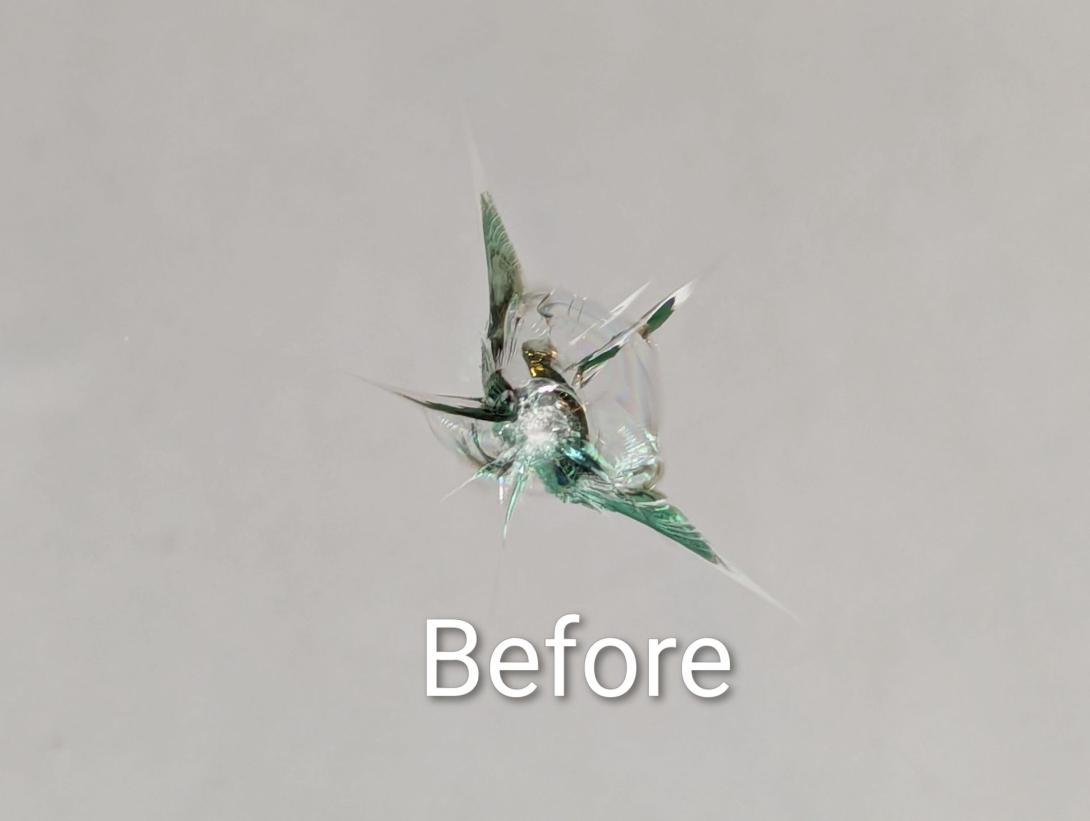 Windshield repair resins