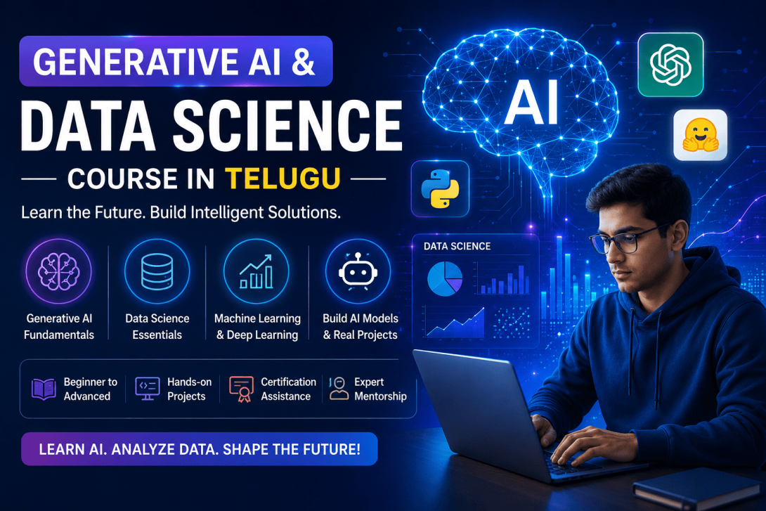 Artificial Intelligence Course in Telugu, AI and Data Science Course, Generative AI Course in Telugu