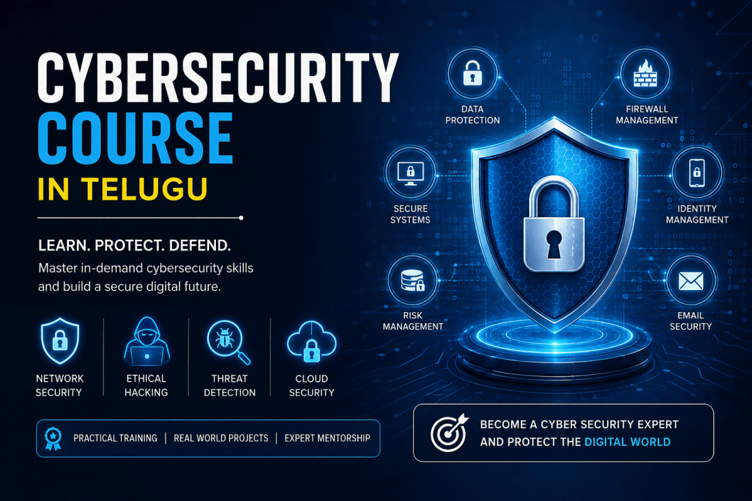 Cybersecurity Online Course in Telugu, Information Security course, Cybersecurity Roadmap
