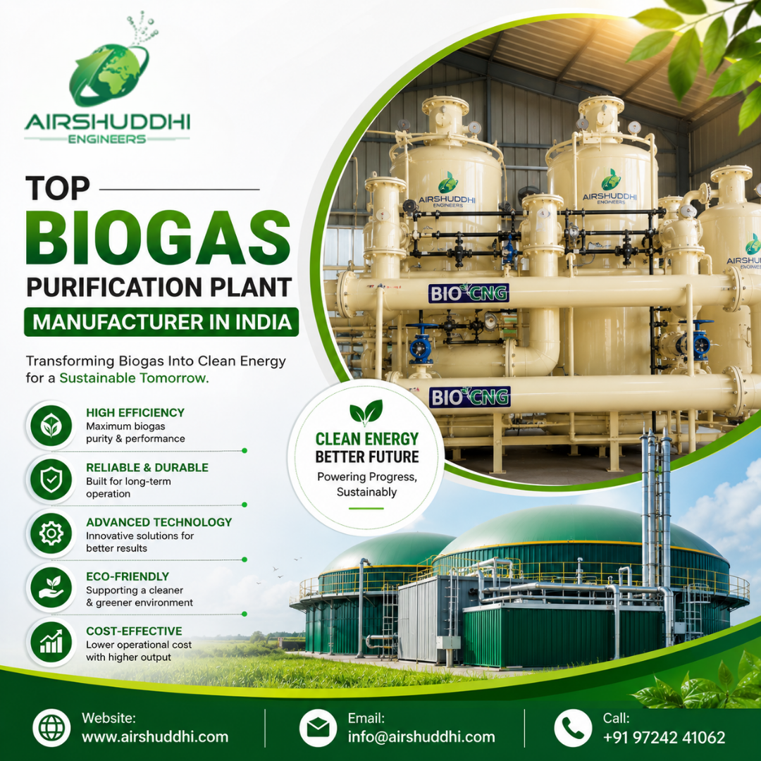 Biogas Purification Plant Manufacturer in India