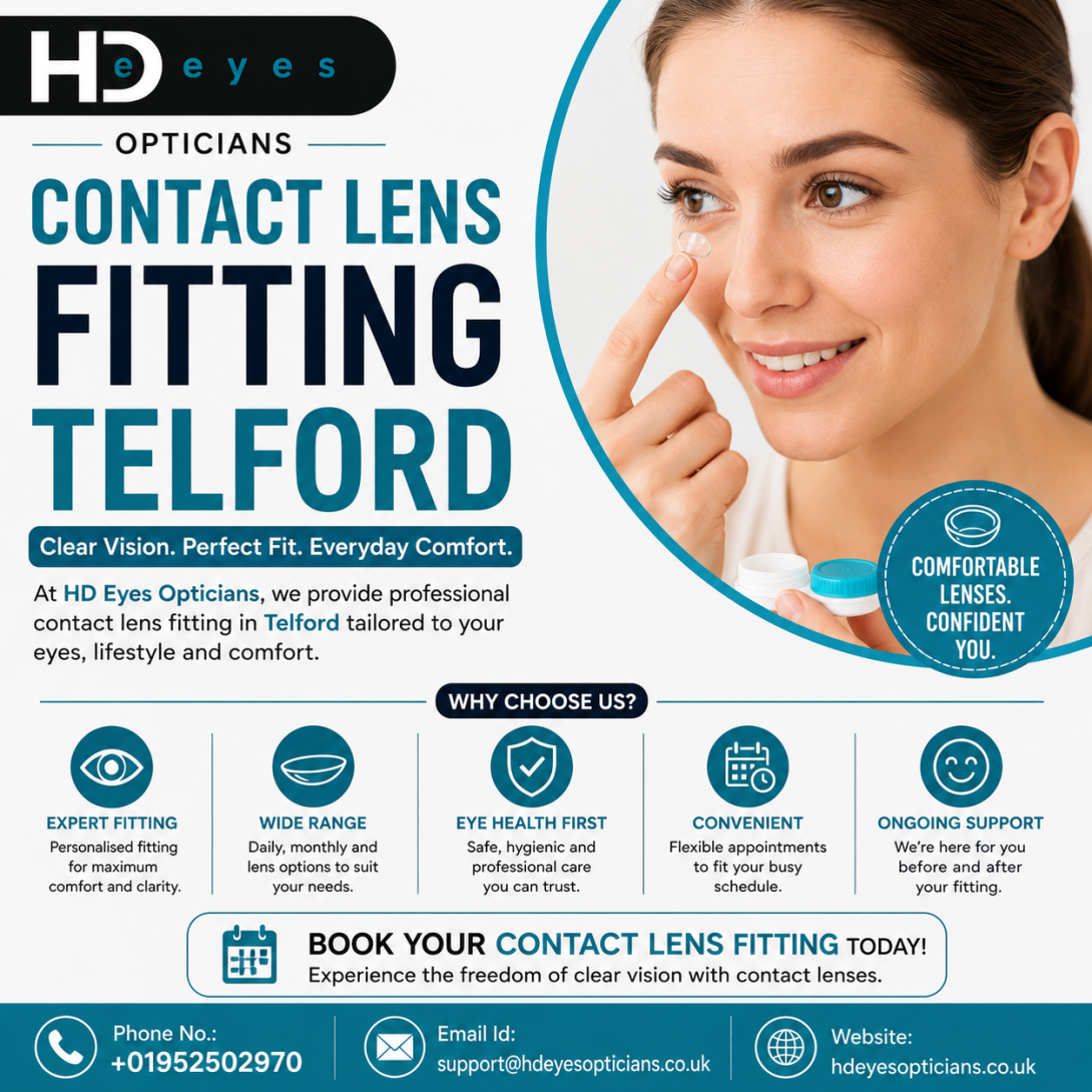 contact lens fitting Telford