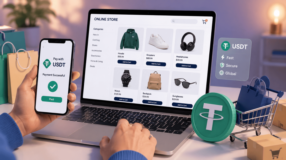 Crypto payment for online shopping 