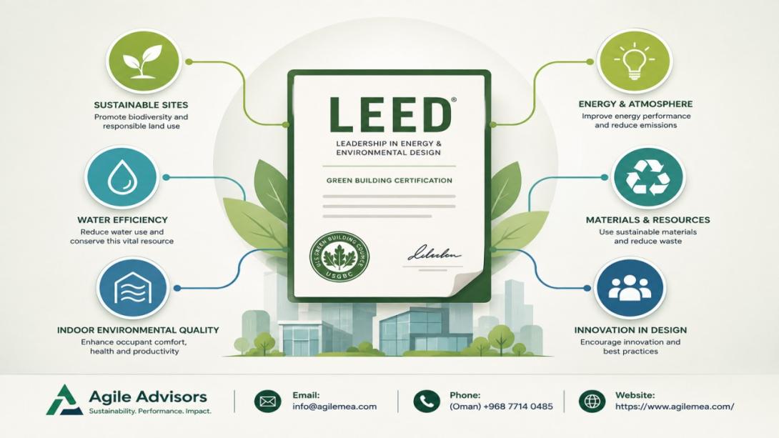 Discover why LEED certification in Oman is essential for sustainable development. Learn how a professional LEED certification consultant can guide your project to success and help you achieve your green building goals.