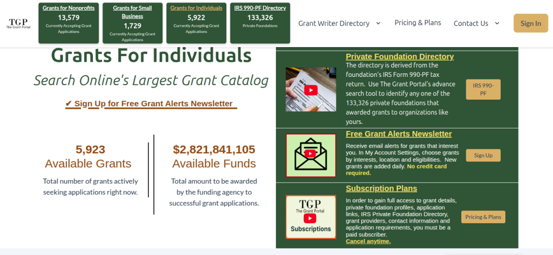 private foundation grants