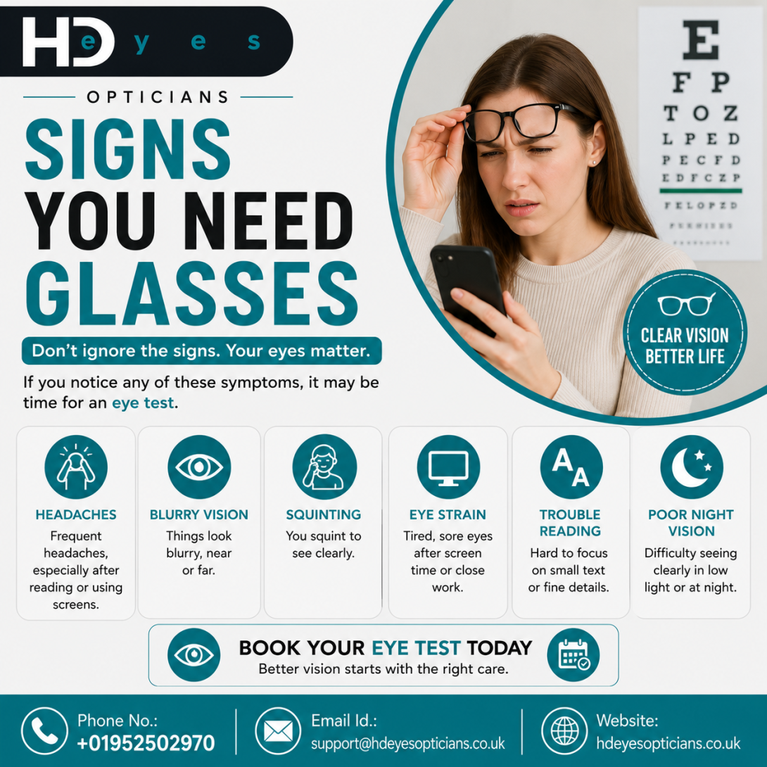 signs you need glasses