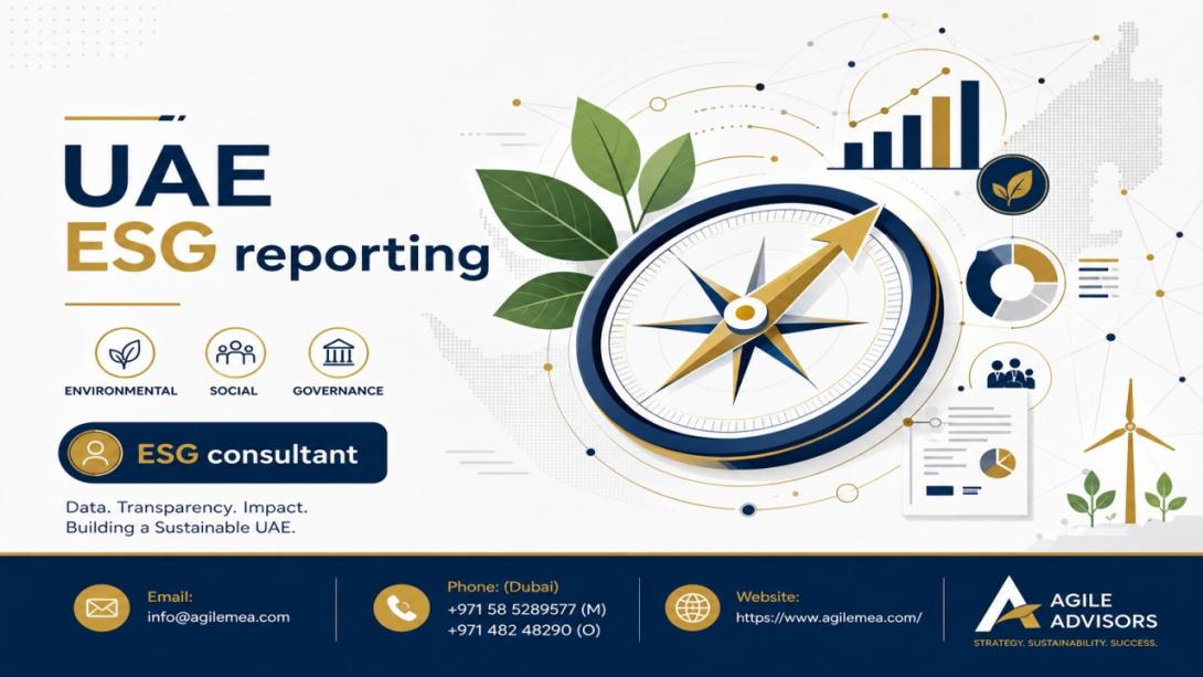  Expert ESG consultant in UAE for comprehensive ESG and sustainability reporting. Navigate ESG reporting frameworks with Agile Advisors. Achieve compliance and build stakeholder trust.