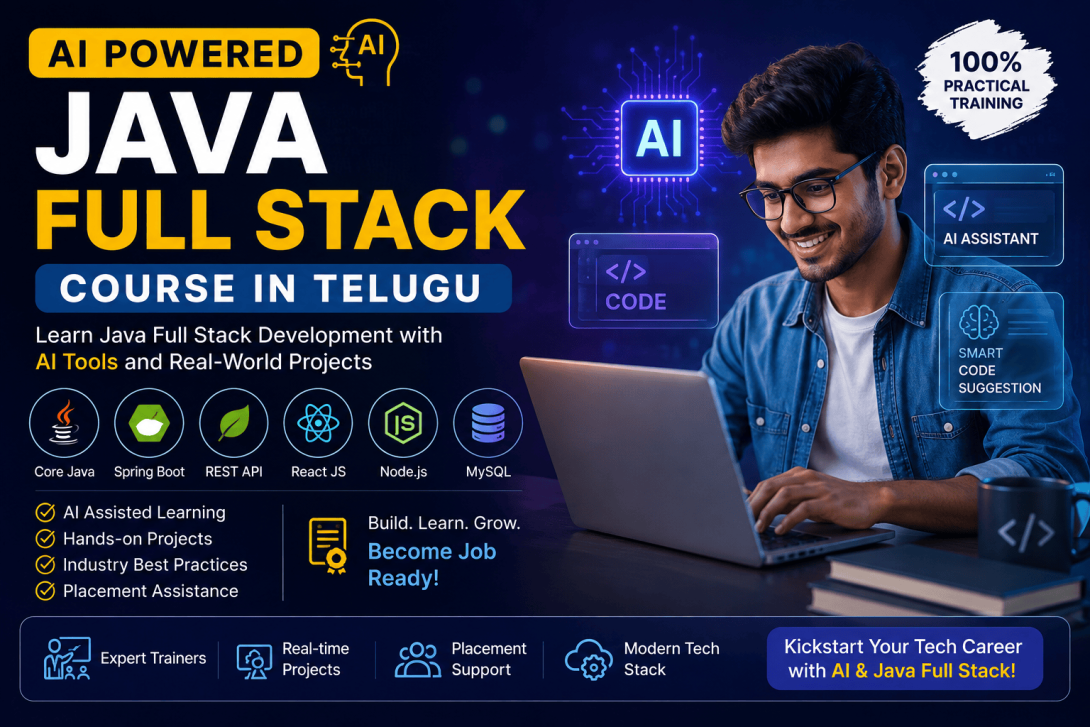 Java Full Stack Training in Telugu, HTML CSS JavaScript