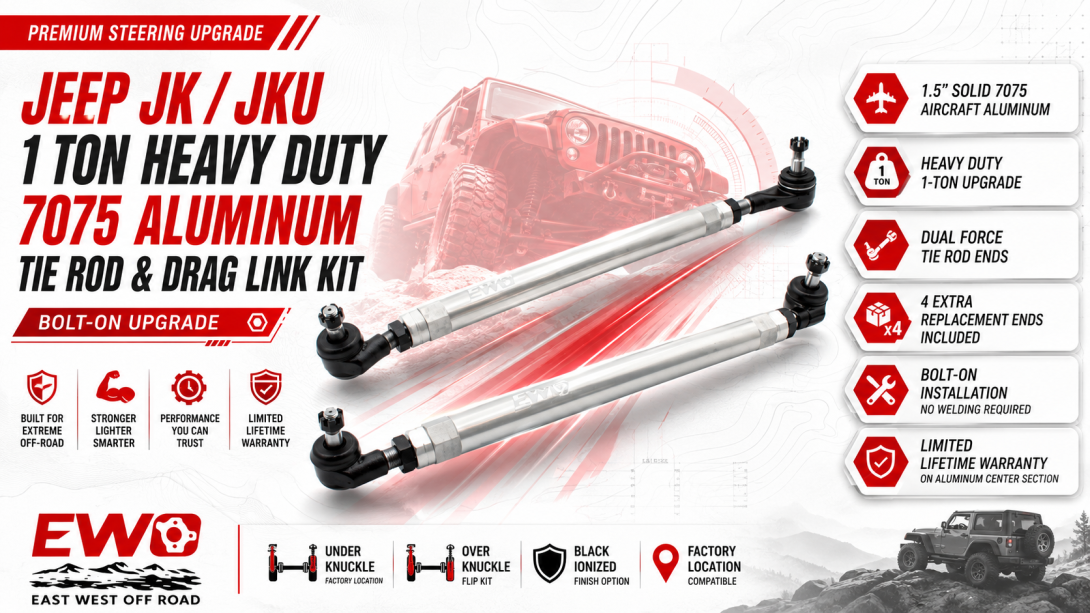 Jeep JKU Drag Link Kit | Heavy Duty Steering