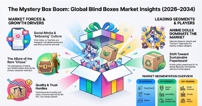 Blind Boxes, Blind Boxes Industry, Blind Boxes Market, Blind Boxes Market Size, Blind Boxes Market Share, Blind Boxes Market Trends, Blind Boxes Market Growth, Blind Boxes Market Demand
