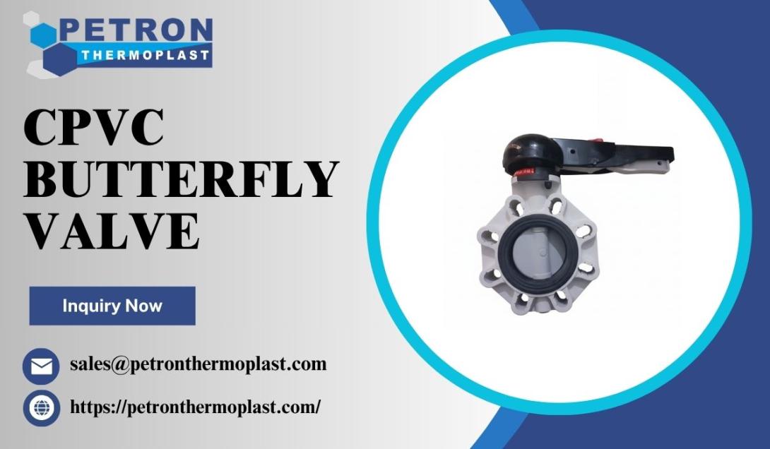 CPVC butterfly valve