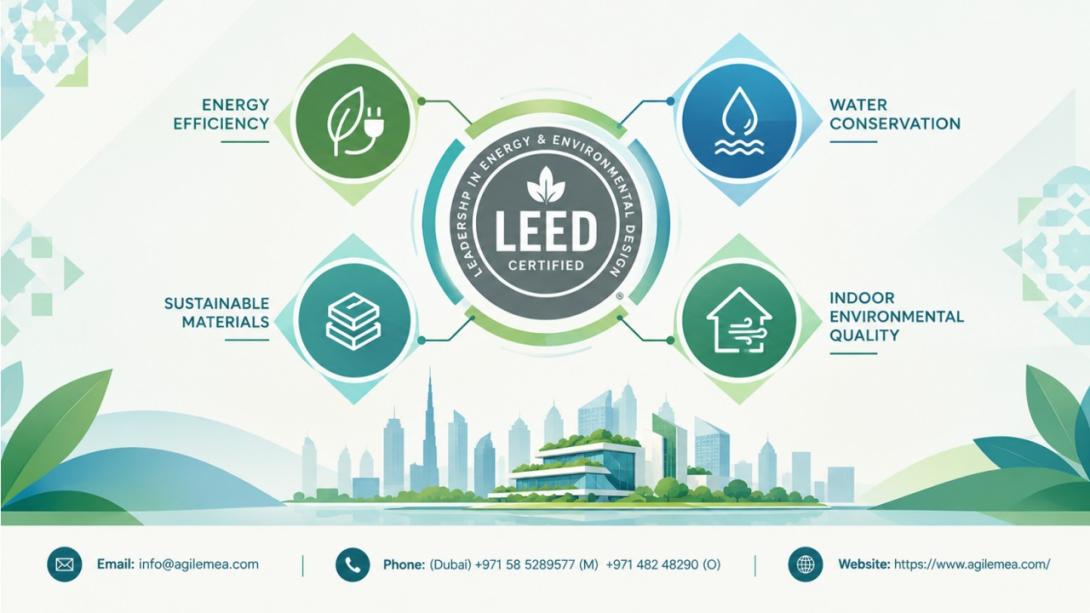 Discover how professional LEED Consultancy in Dubai and the UAE can help you achieve green building certification. Learn about the role of a LEED Consultant in streamlining the certification process and enhancing project value.