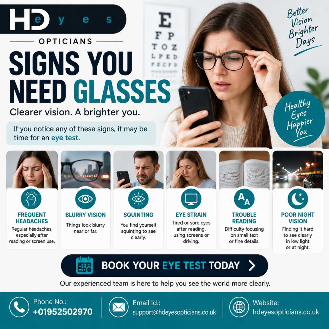 Signs You Need Glasses 