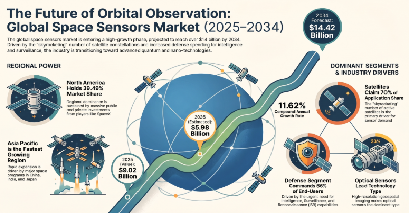 Space Sensors, Space Sensors Industry, Space Sensors Market, Space Sensors Market Size, Space Sensors Market Share, Space Sensors Market Trends, Space Sensors Market Growth, Space Sensors Market Demand