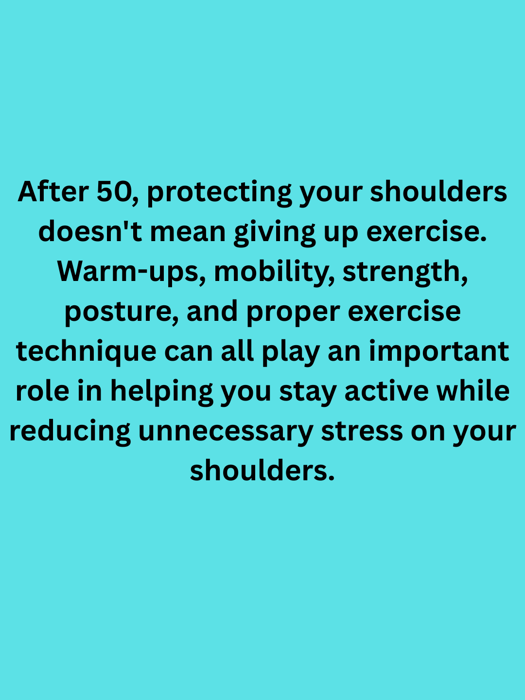 Protect Your Shoulders While Staying Active After 50