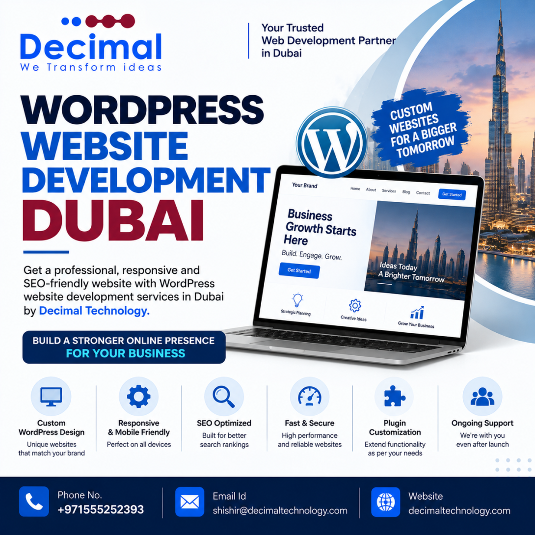 WordPress website development Dubai