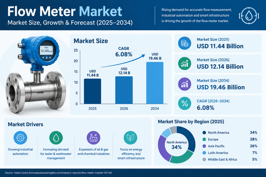 Flow Meter Market Regional Analysis and Global Demand Forecast 2026–2034