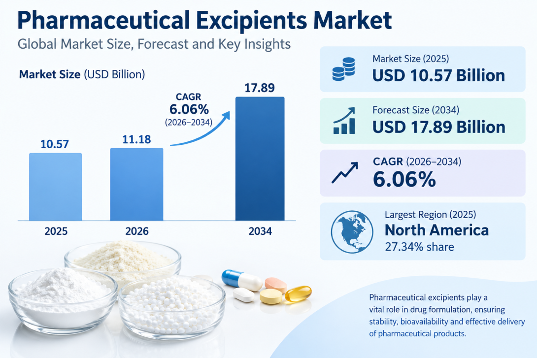 Pharmaceutical Excipients Market Adoption Trends and Technological Developments 2026–2034