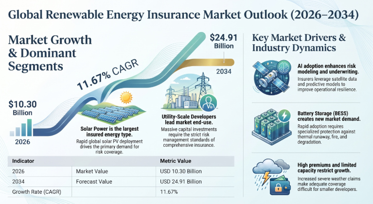 Renewable Energy Insurance, Renewable Energy Insurance Industry, Renewable Energy Insurance Market, Renewable Energy Insurance Market Size, Renewable Energy Insurance Market Share, Renewable Energy Insurance Market Trends, Renewable Energy Insurance Market Growth, Renewable Energy Insurance Market Demand
